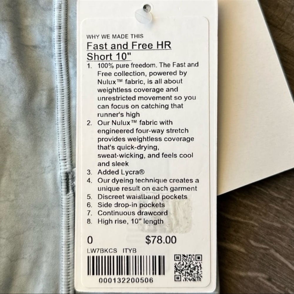 Lululemon Fast and Free HR Short 10” - Picture 6 of 6